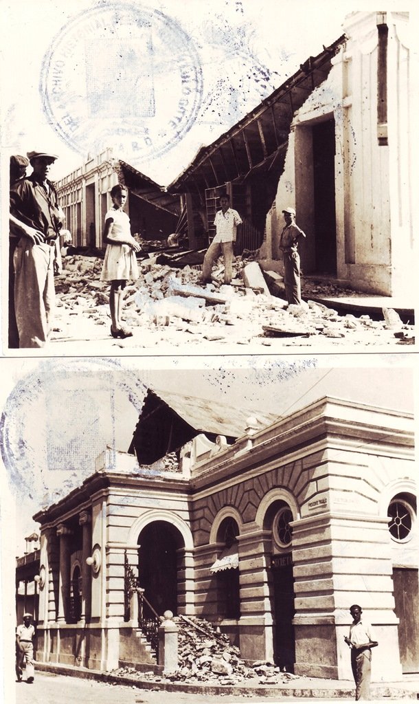 Imágenes de Moca, del terremoto de 1946